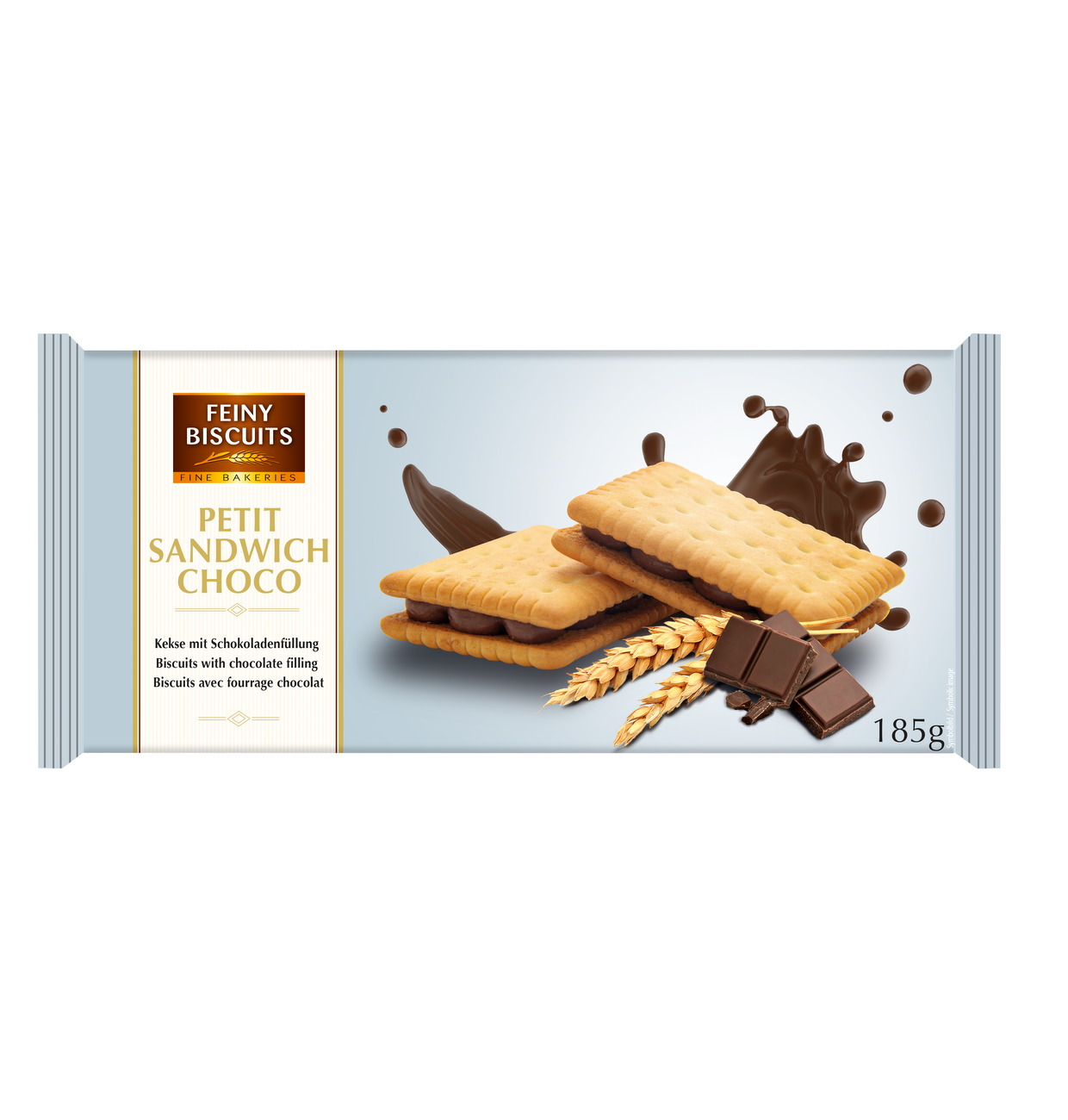 Keksy s čokoládovou náplní [Feiny Biscuits, 185 g]