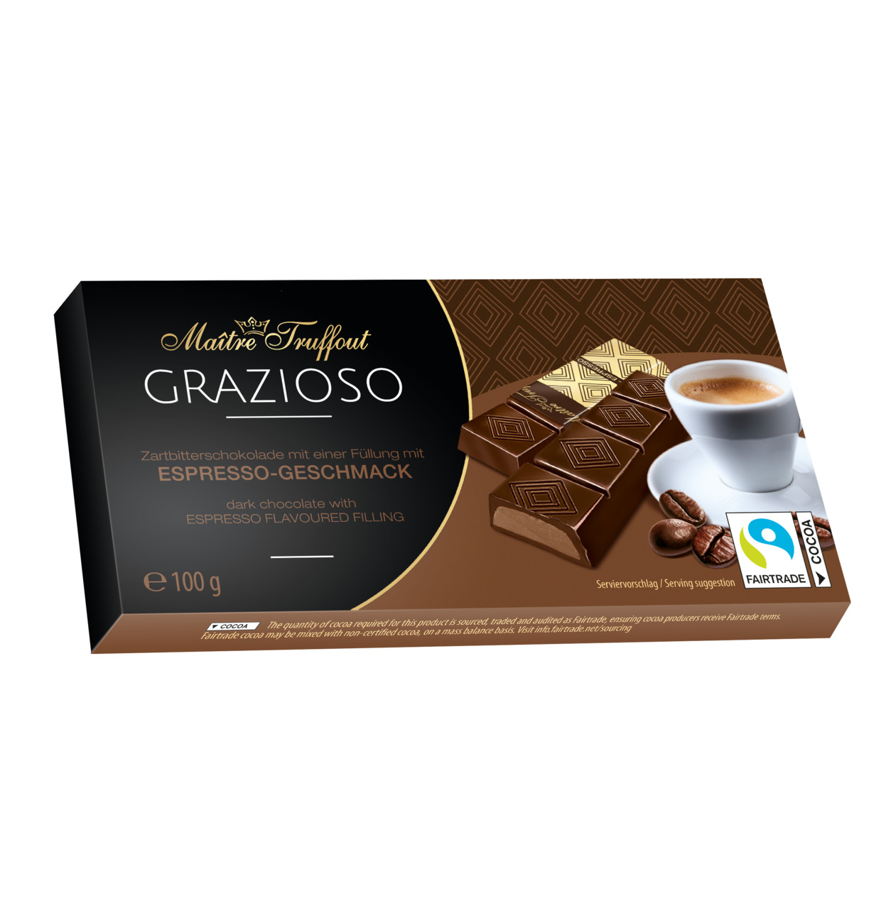 Čokoládové tyčky Grazia - Espresso [M.T., 100 g]