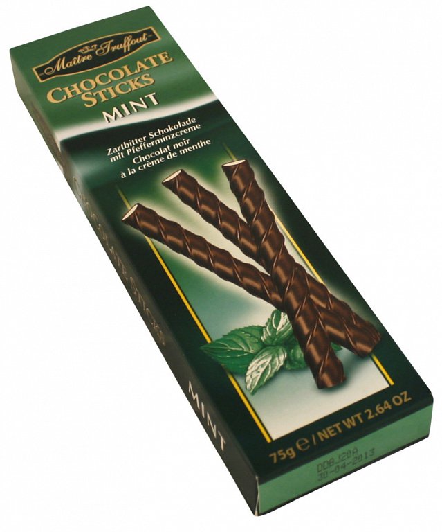 Čokoládové tyčky s mátou [M.T., 75g]